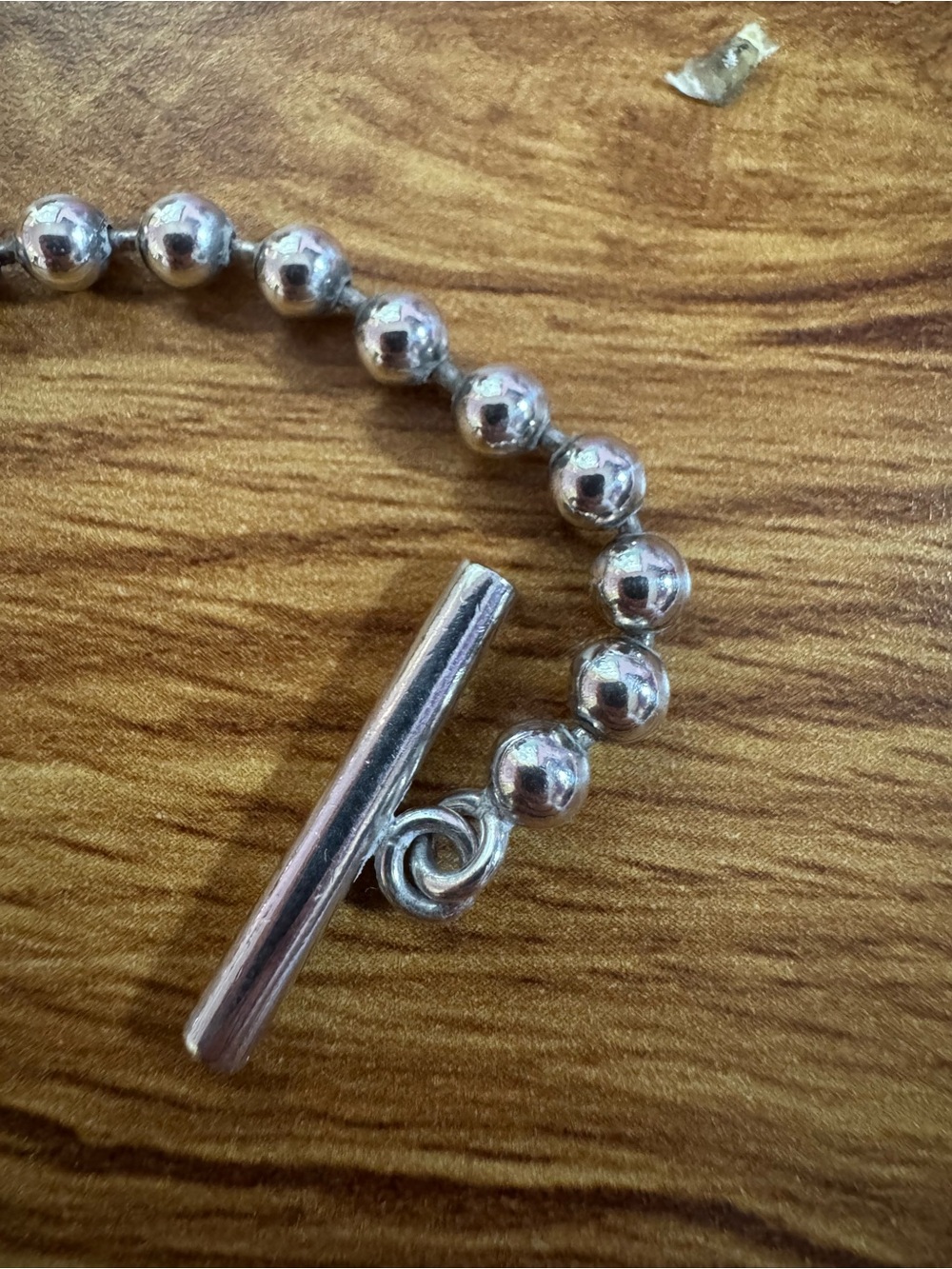 Gucci Sterling Silver Beaded Toggle Bracelet - Silver - Picture 4 of 5